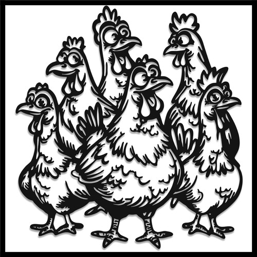 Charming 12x11 inch rooster - charming,